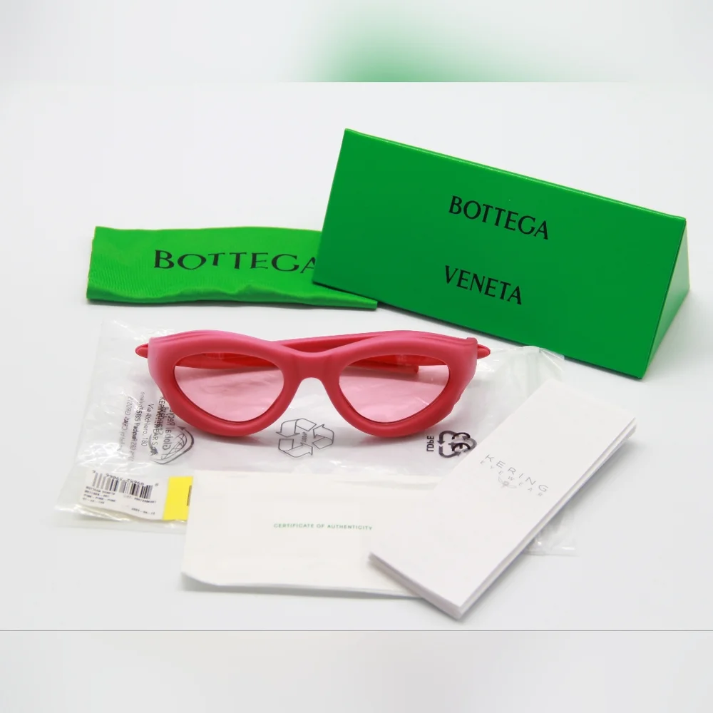 NEW BV1162S 001 BOTTEGA VENETA PINK UNISEX  SUNGLASSES BOTTEGA VENETA